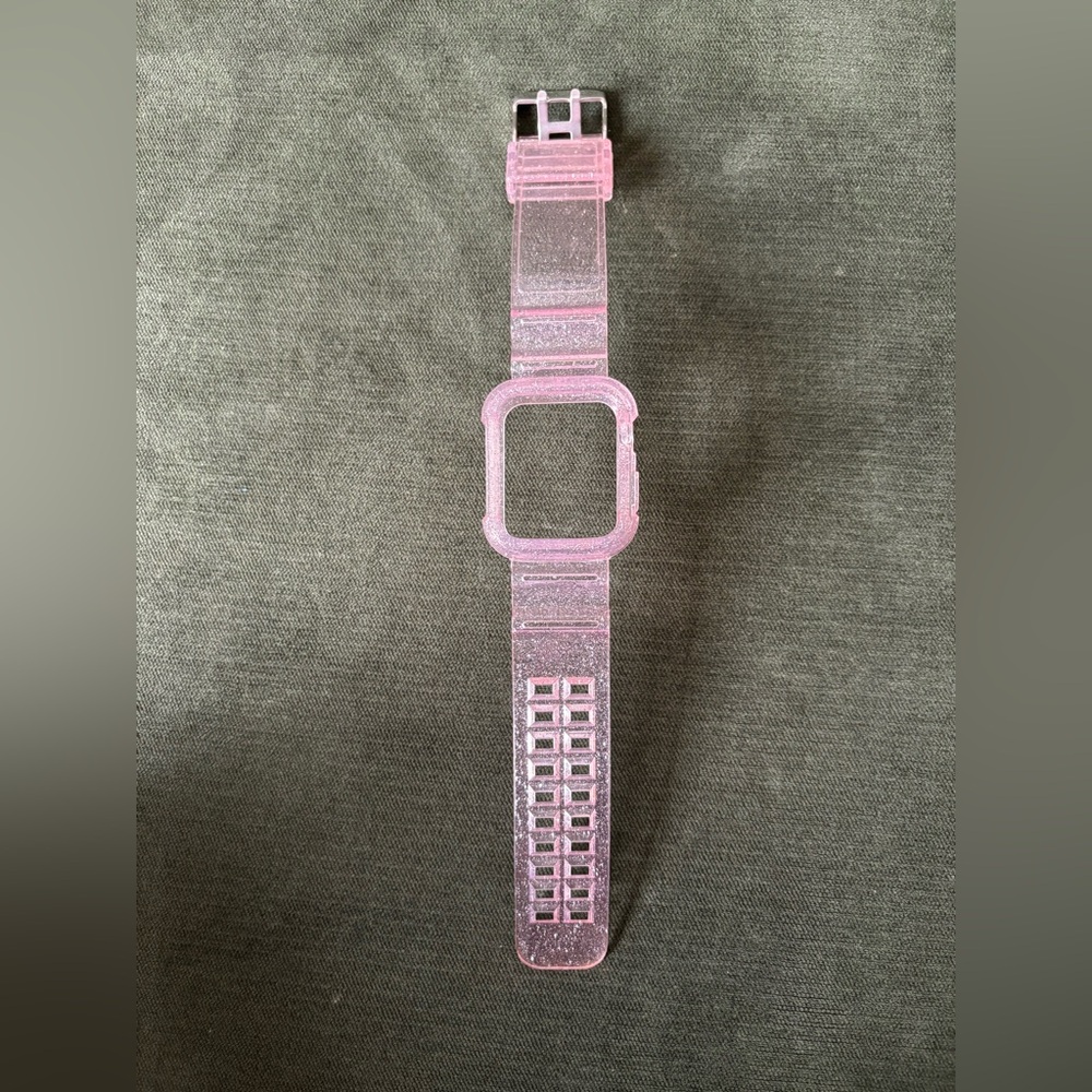 Pink Glitter Apple Watch Case
